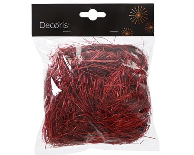 Lametta Engelshaar glatt Kunststoff 20g - Weihnachtsrot