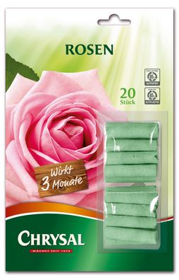 Chrysal Rosen Düngestäbchen, 20 Stück