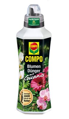 COMPO Blumendünger mit Guano, 1 Liter