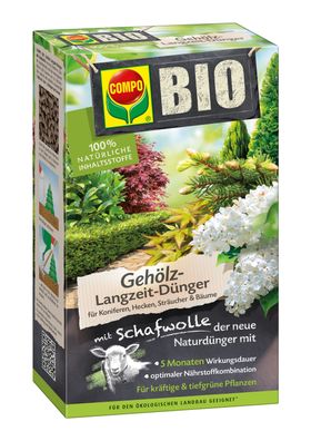 COMPO BIO Gehölz Langzeit-Dünger mit Schafwolle, 750 g