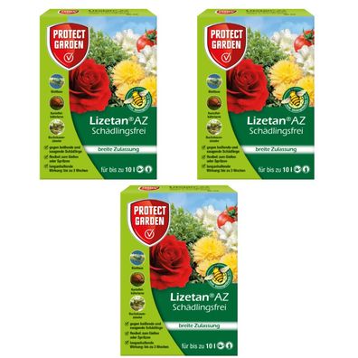 3 x Protect GARDEN® Lizetan® AZ Schädlingsfrei, 30 ml