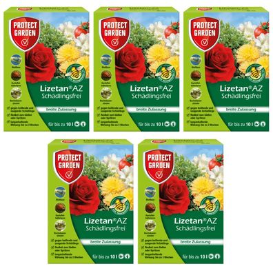 5 x Protect GARDEN® Lizetan® AZ Schädlingsfrei, 30 ml