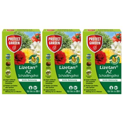 3 x Protect GARDEN® Lizetan® AZ Schädlingsfrei, 75 ml