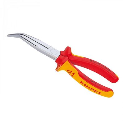 KNIPEX Flachrundzange mit Schneide verchromt 200 mm 2626200