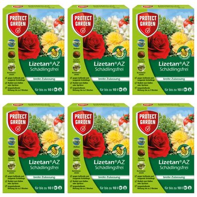 6 x Protect GARDEN® Lizetan® AZ Schädlingsfrei, 30 ml