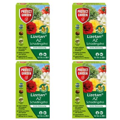 4 x Protect GARDEN® Lizetan® AZ Schädlingsfrei, 75 ml