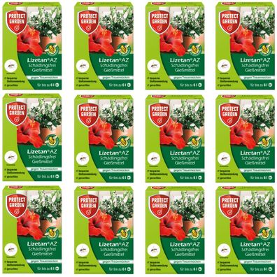 12 x Protect GARDEN® Lizetan® AZ Schädlingsfrei Gießmittel, 30 ml