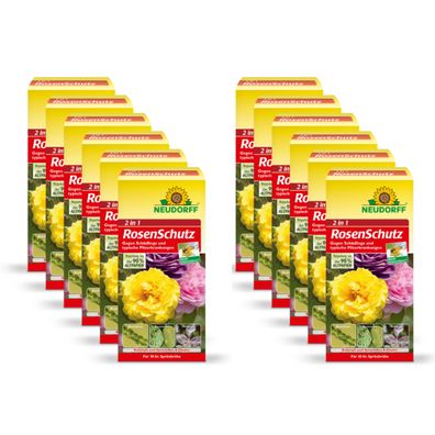 12 x Neudorff 2in1 RosenSchutz, 100 ml + 8 ml