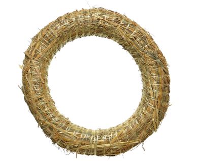 Strohkranz / Kranz Rohling 20cm natur
