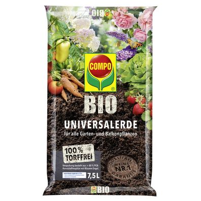 COMPO BIO Universalerde torffrei, 7,5 Liter