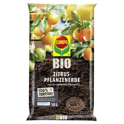 COMPO BIO Zitruspflanzenerde torffrei, 10 Liter