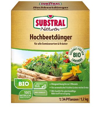 SUBSTRAL® Naturen® Hochbeetdünger BIO, 1,2 kg