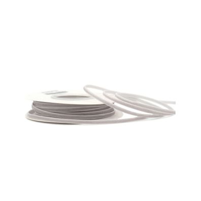 Samtband 3mm x 10m Rolle Silber / Grau
