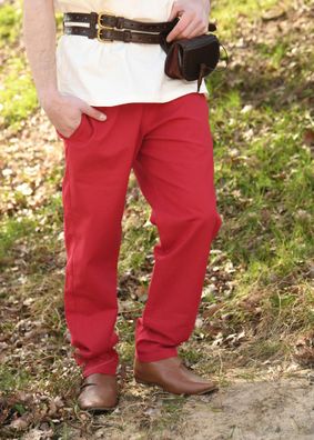 Einfache Mittelalter-Hose Hagen, rot