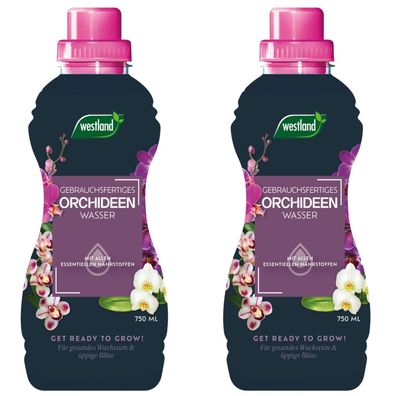 2 x WESTLAND® Orchideen Wasser, 750 ml