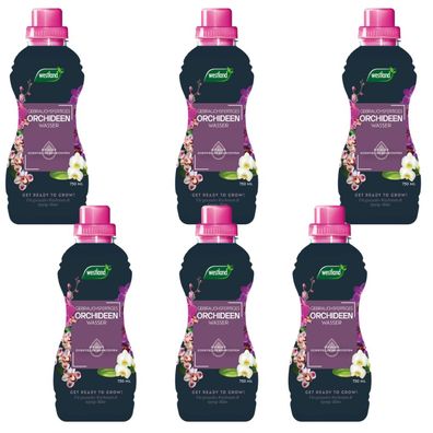6 x WESTLAND® Orchideen Wasser, 750 ml