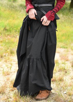 Mittelalter Unterrock, schwarz