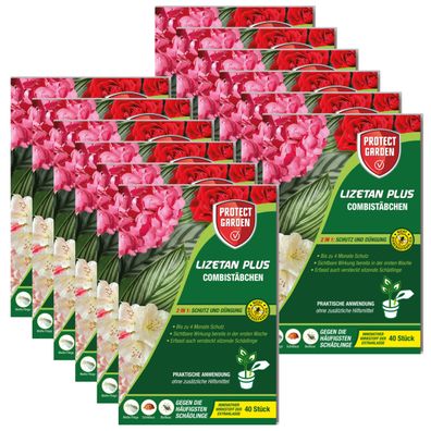 12 x Protect GARDEN® Lizetan® Plus Combistäbchen, 40 Stück