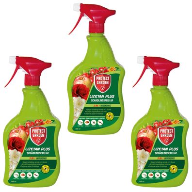 3 x Protect GARDEN® Lizetan® Plus Schädlingsfrei AF, 800 ml