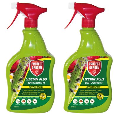 2 x Protect GARDEN® Lizetan® Plus Blattlausfrei AF, 1000 ml
