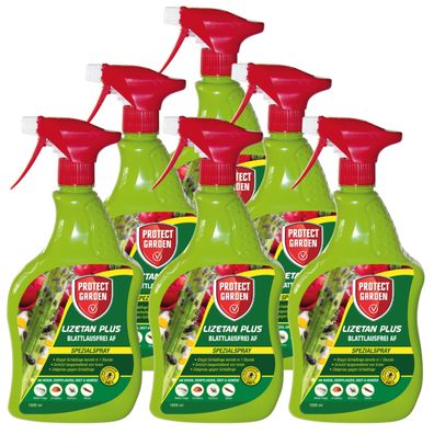 6 x Protect GARDEN® Lizetan® Plus Blattlausfrei AF, 1000 ml