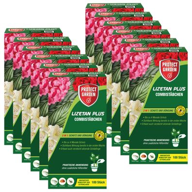 12 x Protect GARDEN® Lizetan® Plus Combistäbchen, 100 Stück