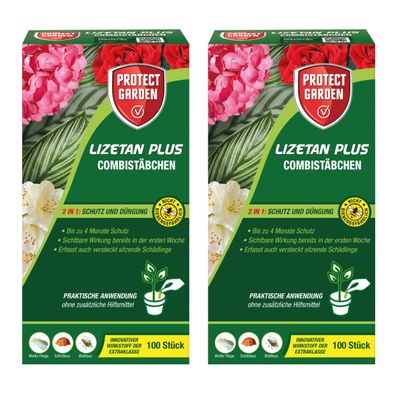 2 x Protect GARDEN® Lizetan® Plus Combistäbchen, 100 Stück
