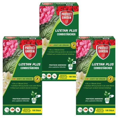3 x Protect GARDEN® Lizetan® Plus Combistäbchen, 100 Stück