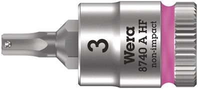 Wera 8740 A HF Zyklop Bitnuss 1/4"-Antrieb Innensechskantschrauben 3 x 28 mm