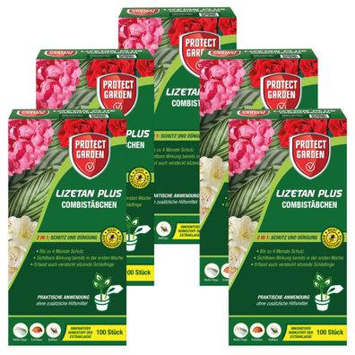 5 x Protect GARDEN® Lizetan® Plus Combistäbchen, 100 Stück