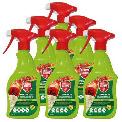 6 x Protect GARDEN® Lizetan® Plus Schädlingsfrei AF, 500 ml