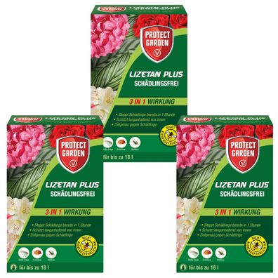 3 x Protect GARDEN® Lizetan® Plus Schädlingsfrei, 50 ml