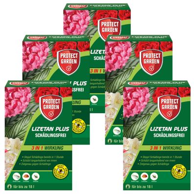 5 x Protect GARDEN® Lizetan® Plus Schädlingsfrei, 50 ml
