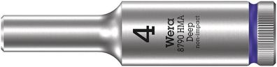 Wera 8790 HMA Deep Steckschlüsseleinsatz mit 1/4"-Antrieb, 4 x 50 mm