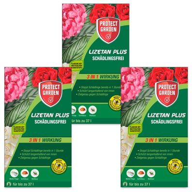 3 x Protect GARDEN® Lizetan® Plus Schädlingsfrei, 2 x 4 ml