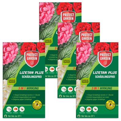 4 x Protect GARDEN® Lizetan® Plus Schädlingsfrei, 2 x 4 ml