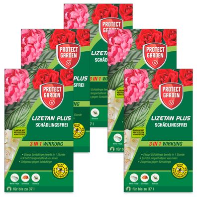 5 x Protect GARDEN® Lizetan® Plus Schädlingsfrei, 2 x 4 ml