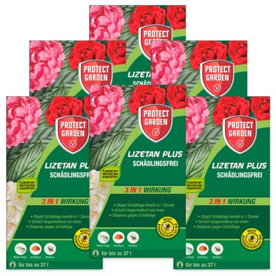 6 x Protect GARDEN® Lizetan® Plus Schädlingsfrei, 2 x 4 ml