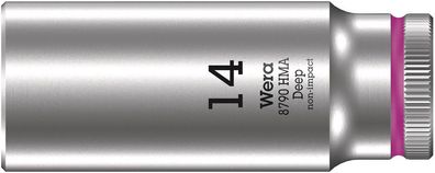 Wera 8790 HMA Deep Steckschlüsseleinsatz mit 1/4"-Antrieb, 14 x 50 mm
