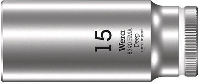 Wera 8790 HMA Deep Steckschlüsseleinsatz mit 1/4"-Antrieb, 15 x 50 mm