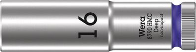 Wera 8790 HMC Deep Steckschlüsseleinsatz mit 1/2"-Antrieb, 16 x 83 mm