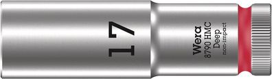 Wera 8790 HMC Deep Steckschlüsseleinsatz mit 1/2"-Antrieb, 17 x 83 mm