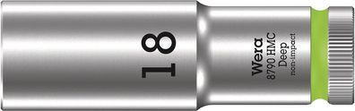 Wera 8790 HMC Deep Steckschlüsseleinsatz mit 1/2"-Antrieb, 18 x 83 mm