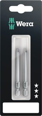 Wera 867/4 Z TORX® BO Bits mit Bohrung SB, TX 20 x 70 mm, 2-teilig 05073070001