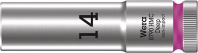 Wera 8790 HMC Deep Steckschlüsseleinsatz mit 1/2"-Antrieb, 14 x 83 mm