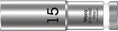 Wera 8790 HMC Deep Steckschlüsseleinsatz mit 1/2"-Antrieb, 15 x 83 mm
