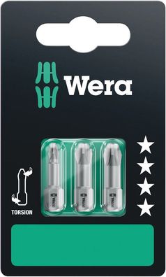 Wera 851/1 TZ SB Bits, 3-teilig PH 1x25, PH 2x25, PH 3x25 05073326001