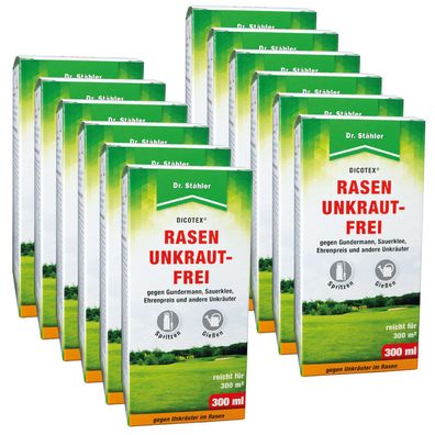 12 x DR. Stähler Dicotex® Rasenunkrautfrei, 300 ml