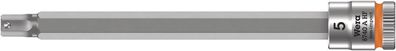 Wera 8740 A HF Zyklop Bitnuss 1/4"-Antrieb Innensechskantschrauben 5 x 100 mm