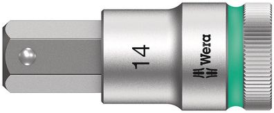 Wera 8740 C HF Zyklop Bitnuss mit 1/2"-Antrieb mit Haltefunktion, 14 x 60 mm